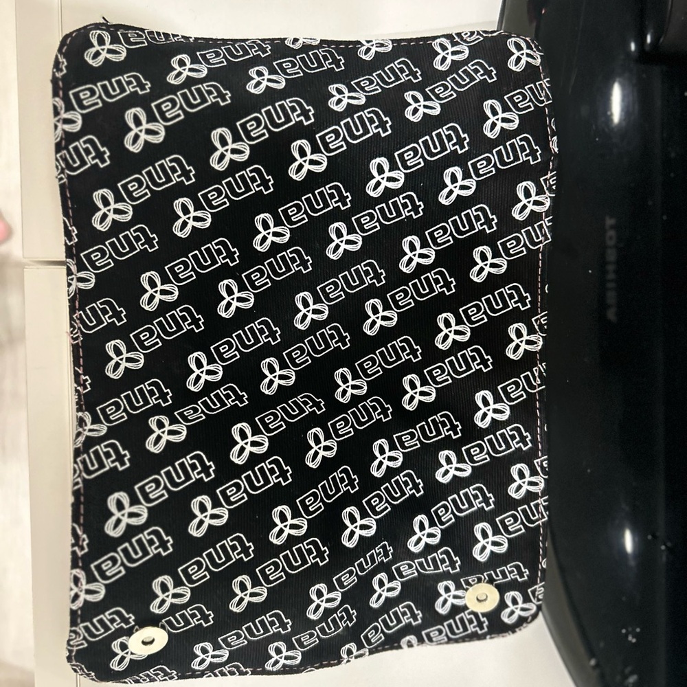 TNA Black and White Cosmetic Bag